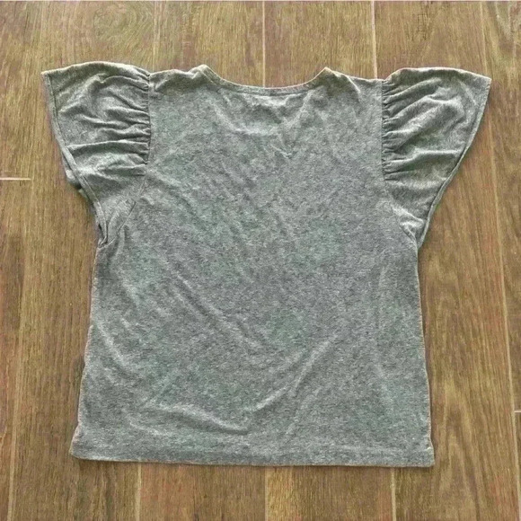 Madewell Ruffle Sleeve blouse relaxed fit, comfortable material, classy #M0079 - Picture 6 of 10